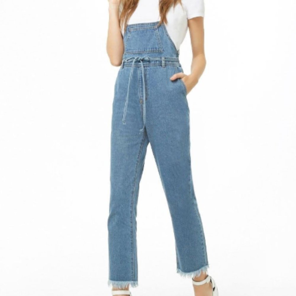 Belted Cami Demin Jumpsuit